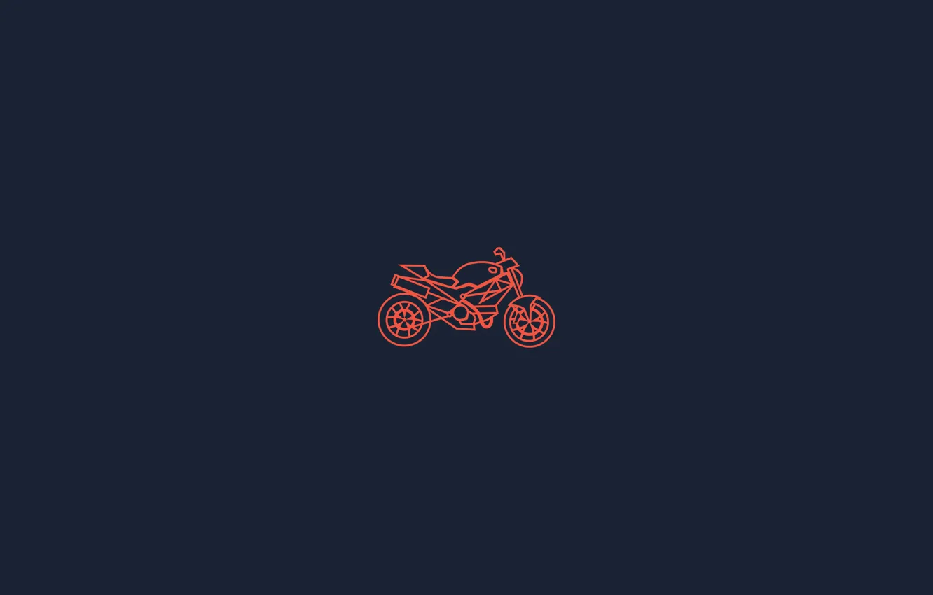 Photo wallpaper background, Moto, minimalism, motorcycle
