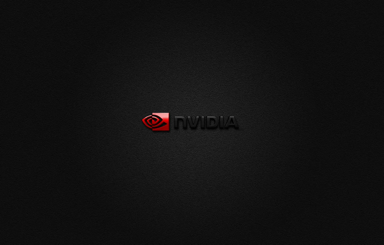 Photo wallpaper red, logo, Nvidia, brand, balck