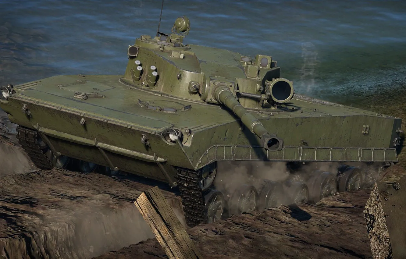 Photo wallpaper USSR, Experienced light tank, Object 685