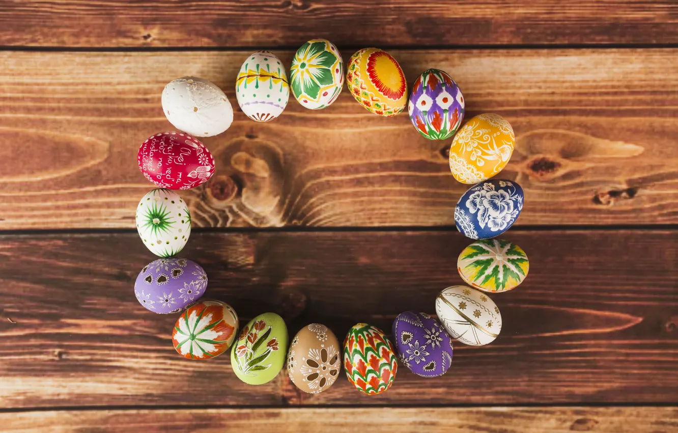 Photo wallpaper background, Holiday, Easter eggs