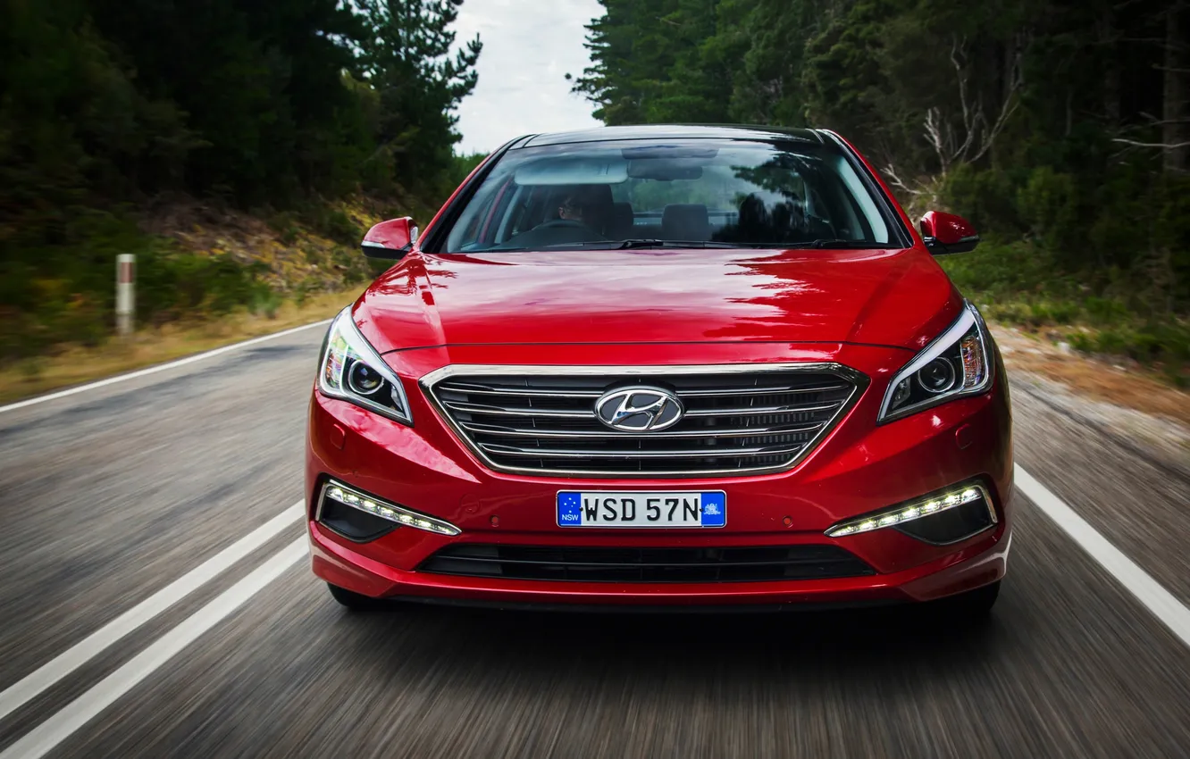 Photo wallpaper Hyundai, AU-spec, 2015, Hyundai, Sonata, Sonata