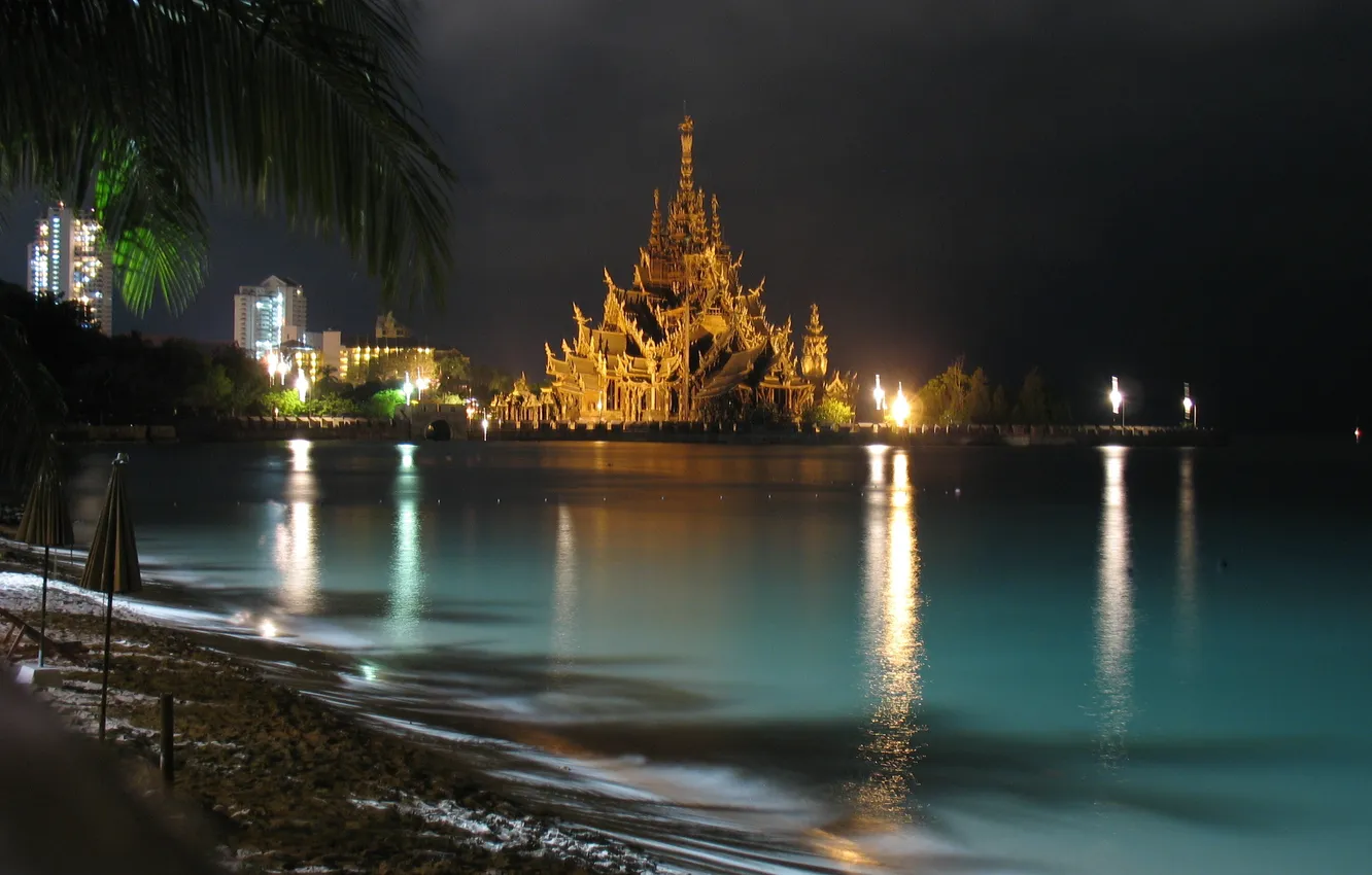 Photo wallpaper night, Thailand, Pattaya