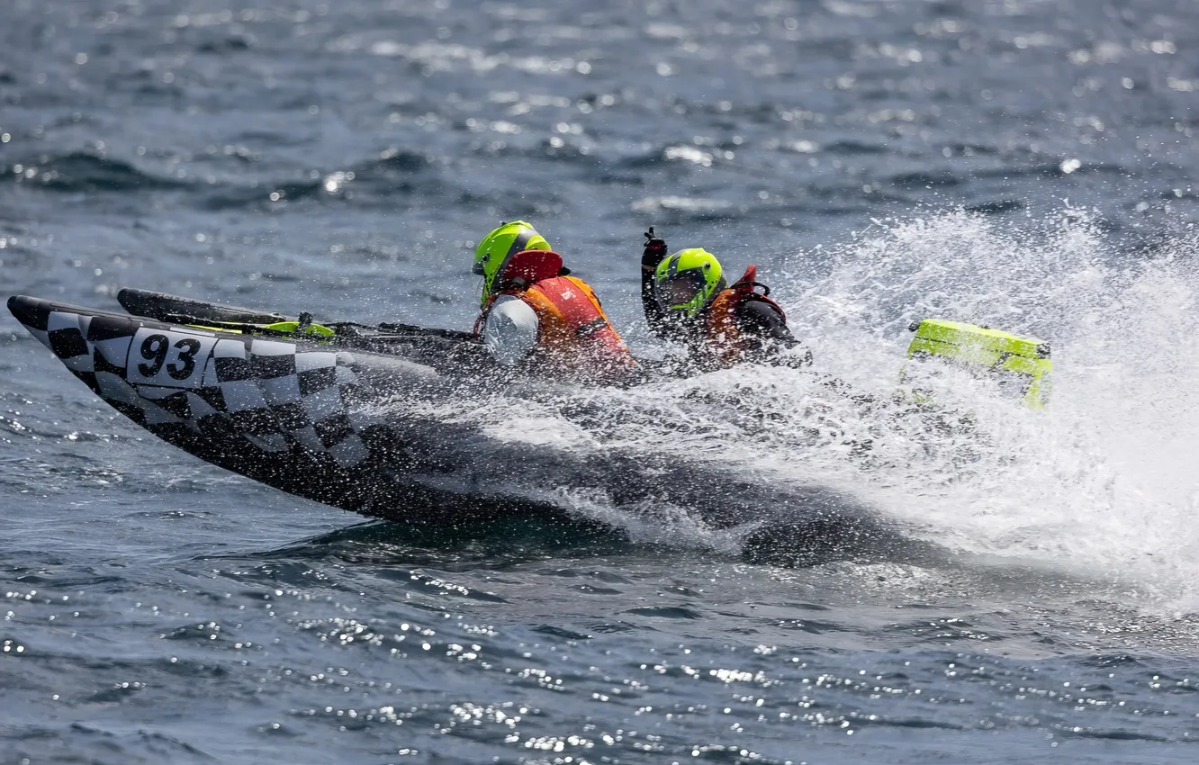 Photo wallpaper race, boat, speed