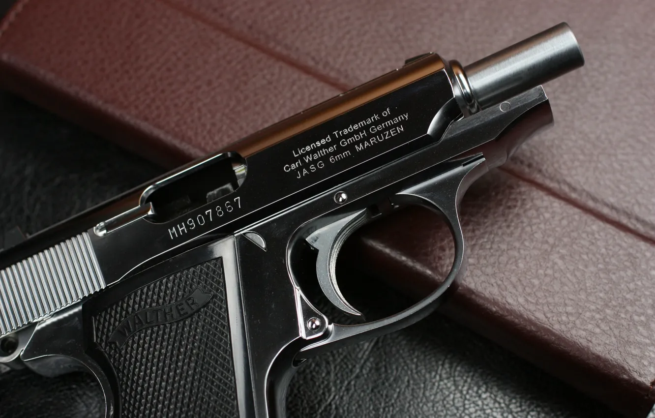 Photo wallpaper gun, self-loading, PPK/S, "Walter", Maruzen Walther