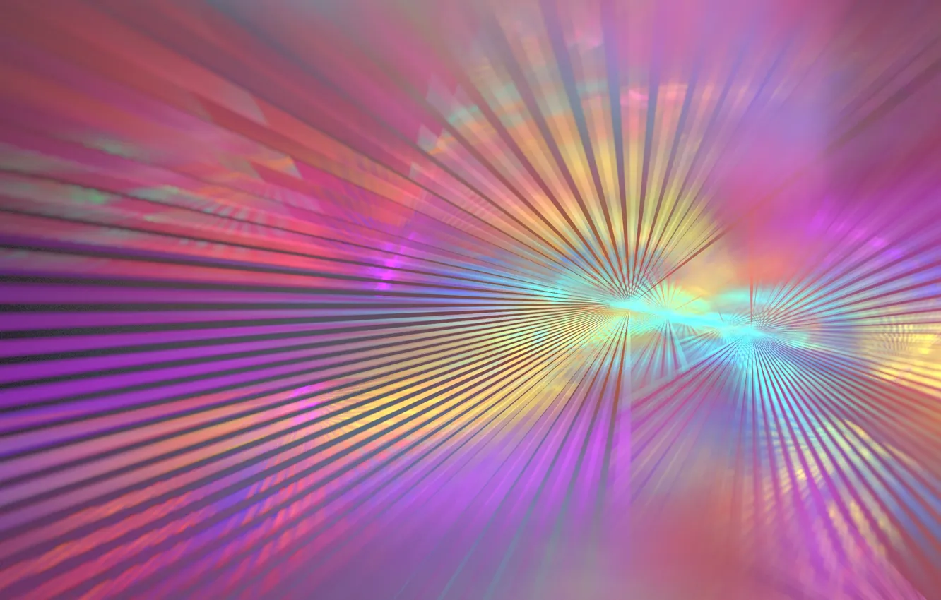 Photo wallpaper rays, line, abstraction, strip, background, graphics, color, fractal