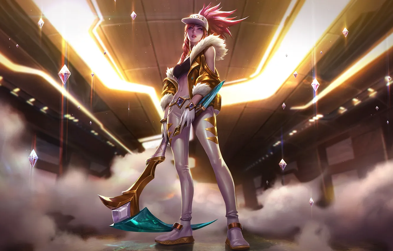 Photo wallpaper girl, game, character, weapon