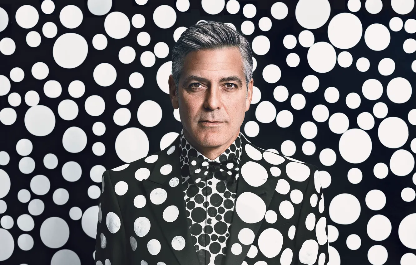 Photo wallpaper portrait, photographer, actor, peas, George Clooney, Emma Summerton