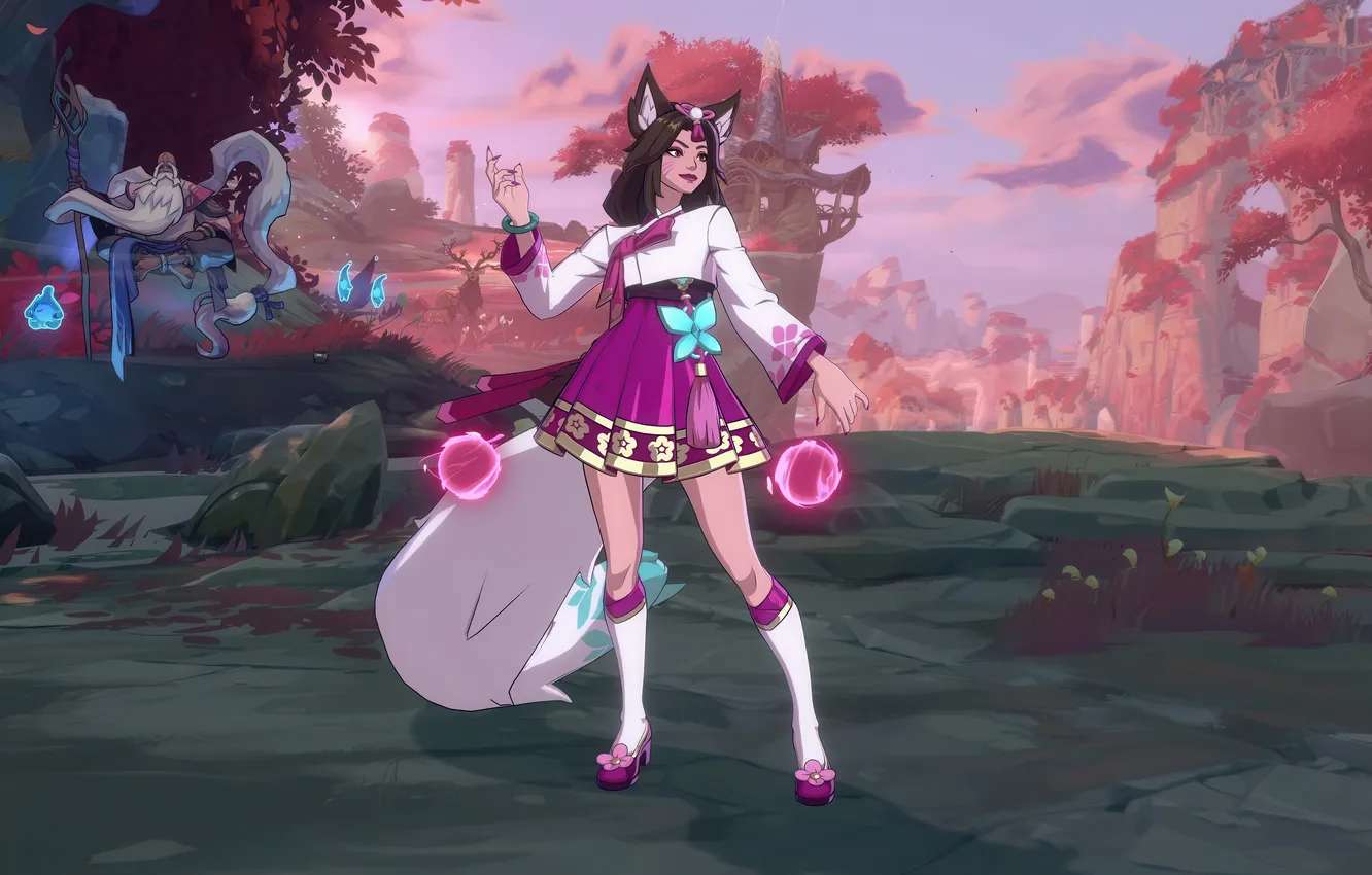 Photo wallpaper ahri, skin, dynasty, 2xko