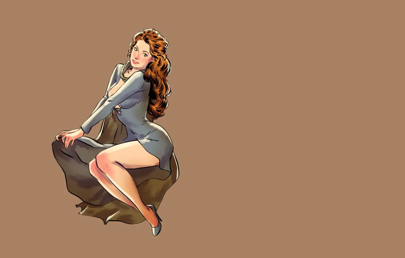 Photo wallpaper fantasy, vintage, pinup, background, Game of Thrones, Minimalism, tv series, pinup models
