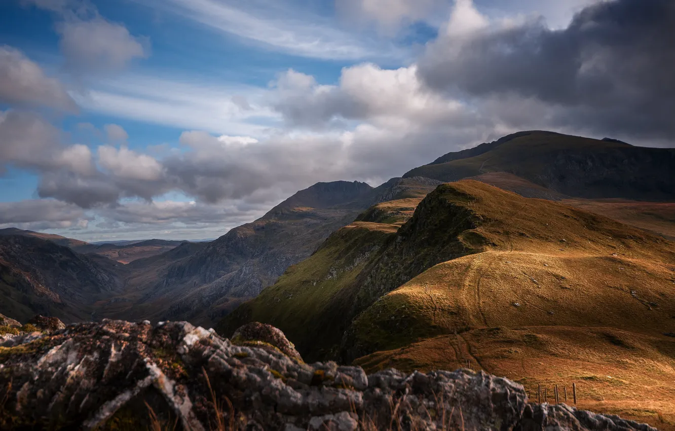 Photo wallpaper mountains, Wales, Snowdonia