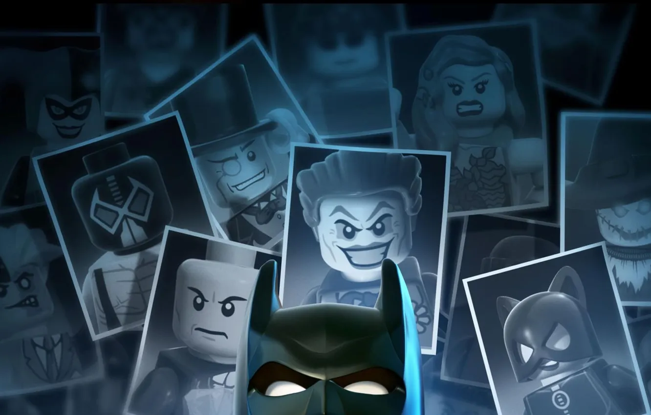 Photo wallpaper batman, Batman, Batman, mask, penguin, lego, joker, LEGO