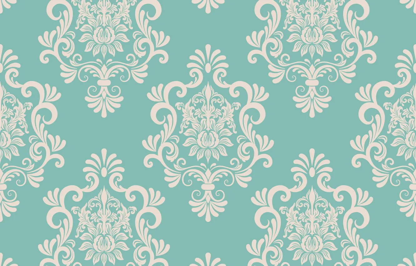 Photo wallpaper Wallpaper, pattern, vector, ornament, vintage
