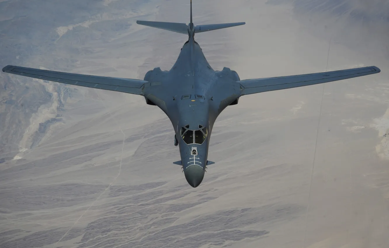 Photo wallpaper Lancer, bomber, B-1B, strategic, supersonic