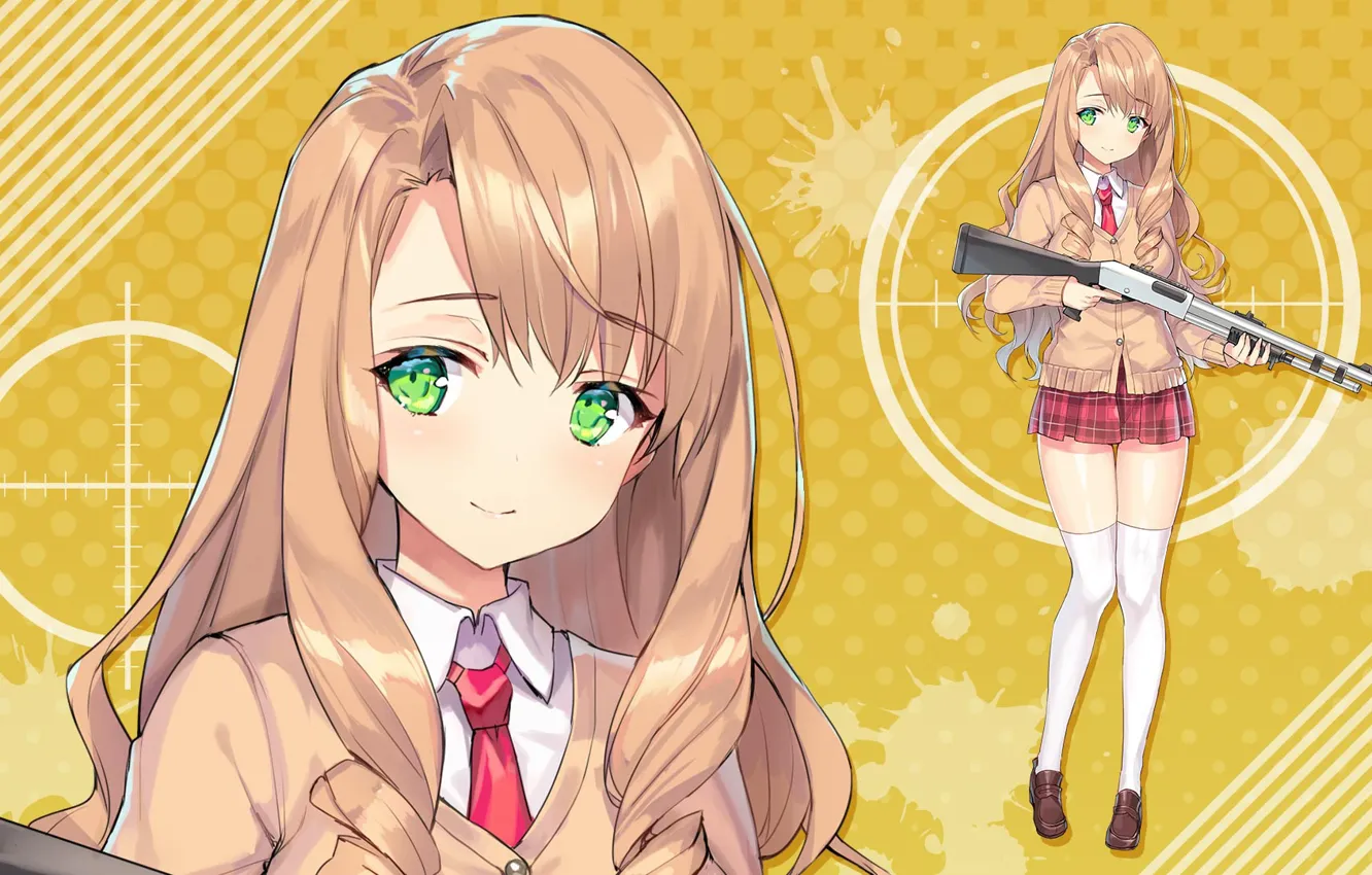 Photo wallpaper girl, the gun, Bullet Girls Phantasia