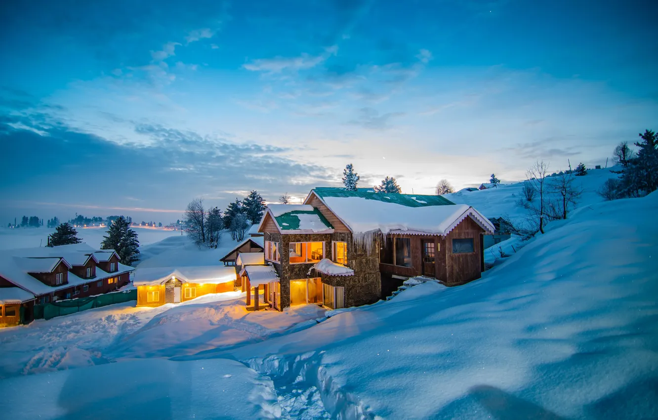 Photo wallpaper photography, architecture, travel, India, tourism, Kashmir, Snow Mountain