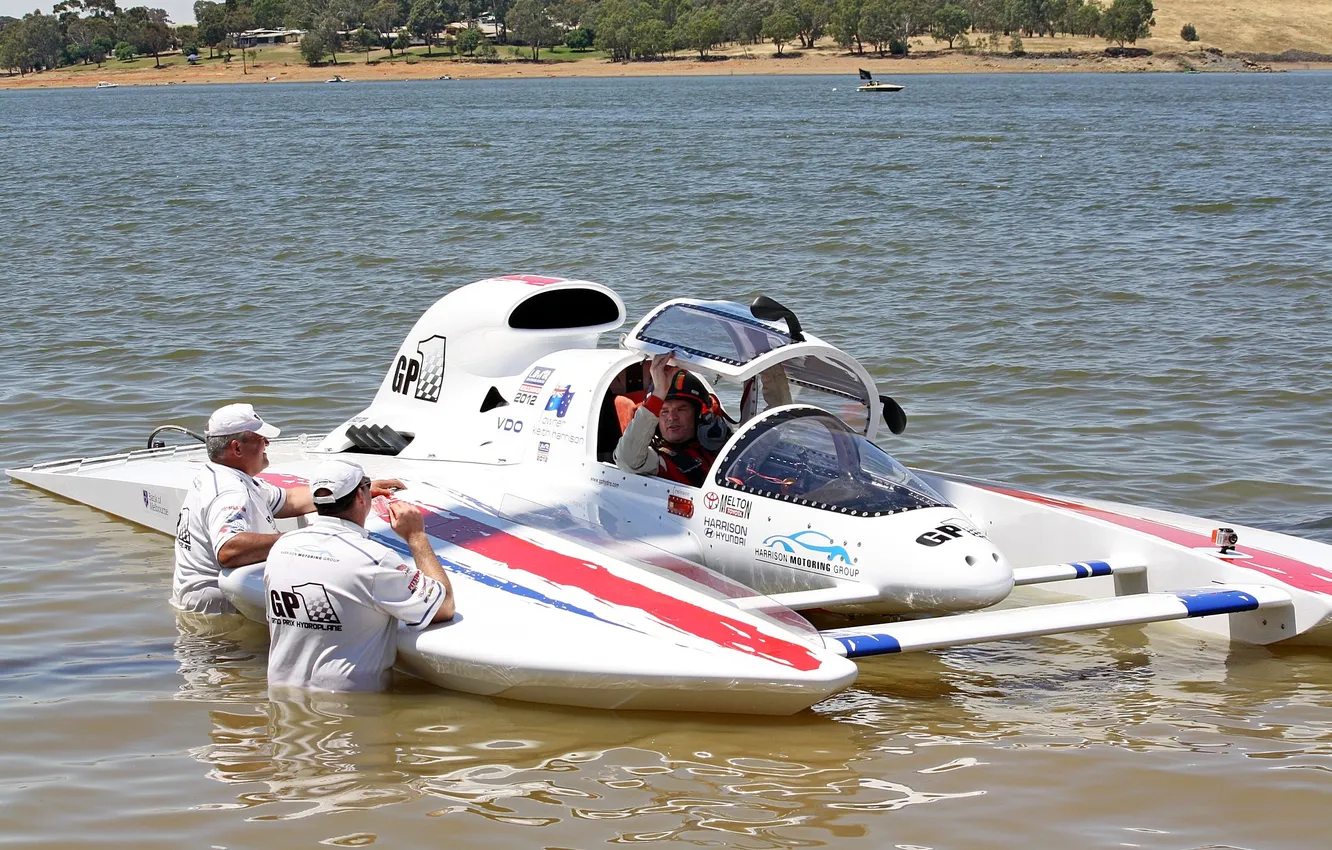 Photo wallpaper race, boat, speed
