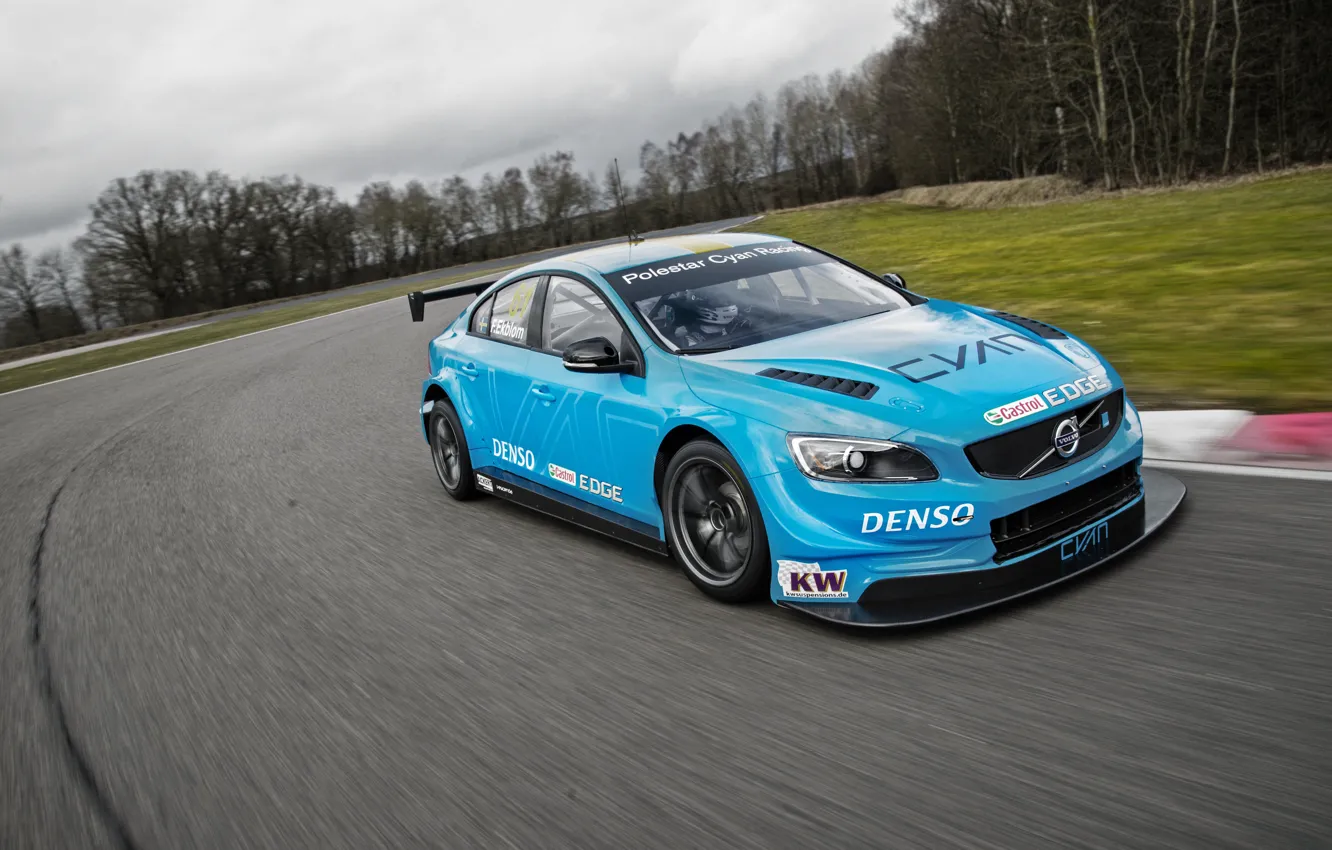 Photo wallpaper Volvo, Volvo, S60, WTCC, Polestar