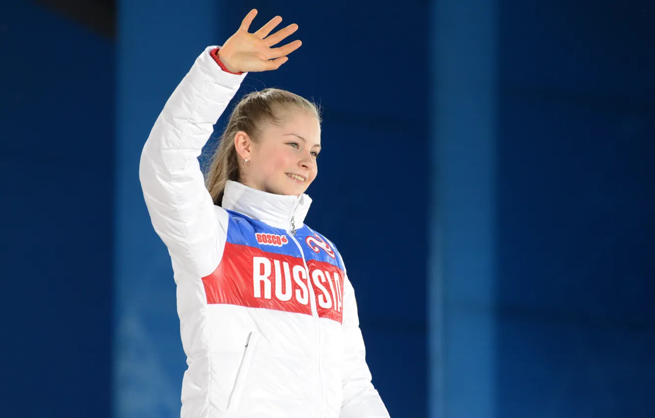 Photo wallpaper figure skating, Russia, Sochi 2014, The XXII Winter Olympic Games, Yulia Lipnitskaya