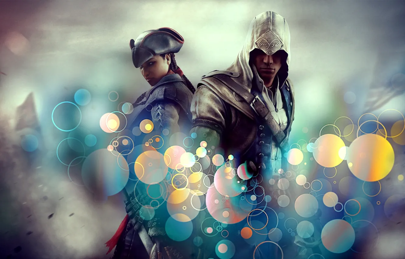 Photo wallpaper assassins creed, assassins, Connor, Evelyn, liberation, connor kenway, aveline