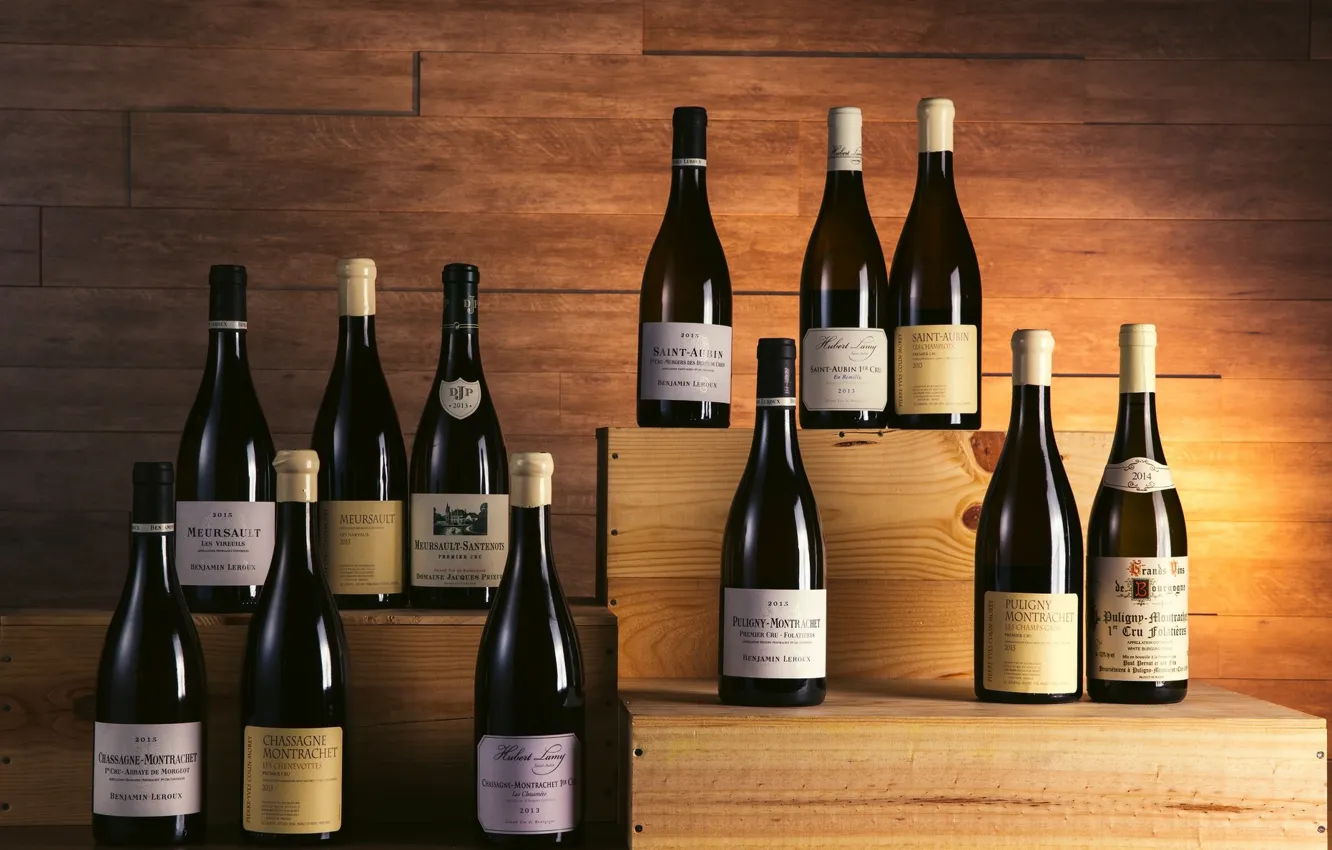 Photo wallpaper wine, bottle, drink, brand, shelves, wooden shelves