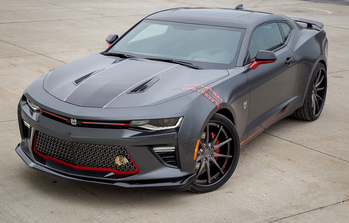 Photo wallpaper Chevrolet, Camaro, Chicago, Blackhawks, 2016, Themed