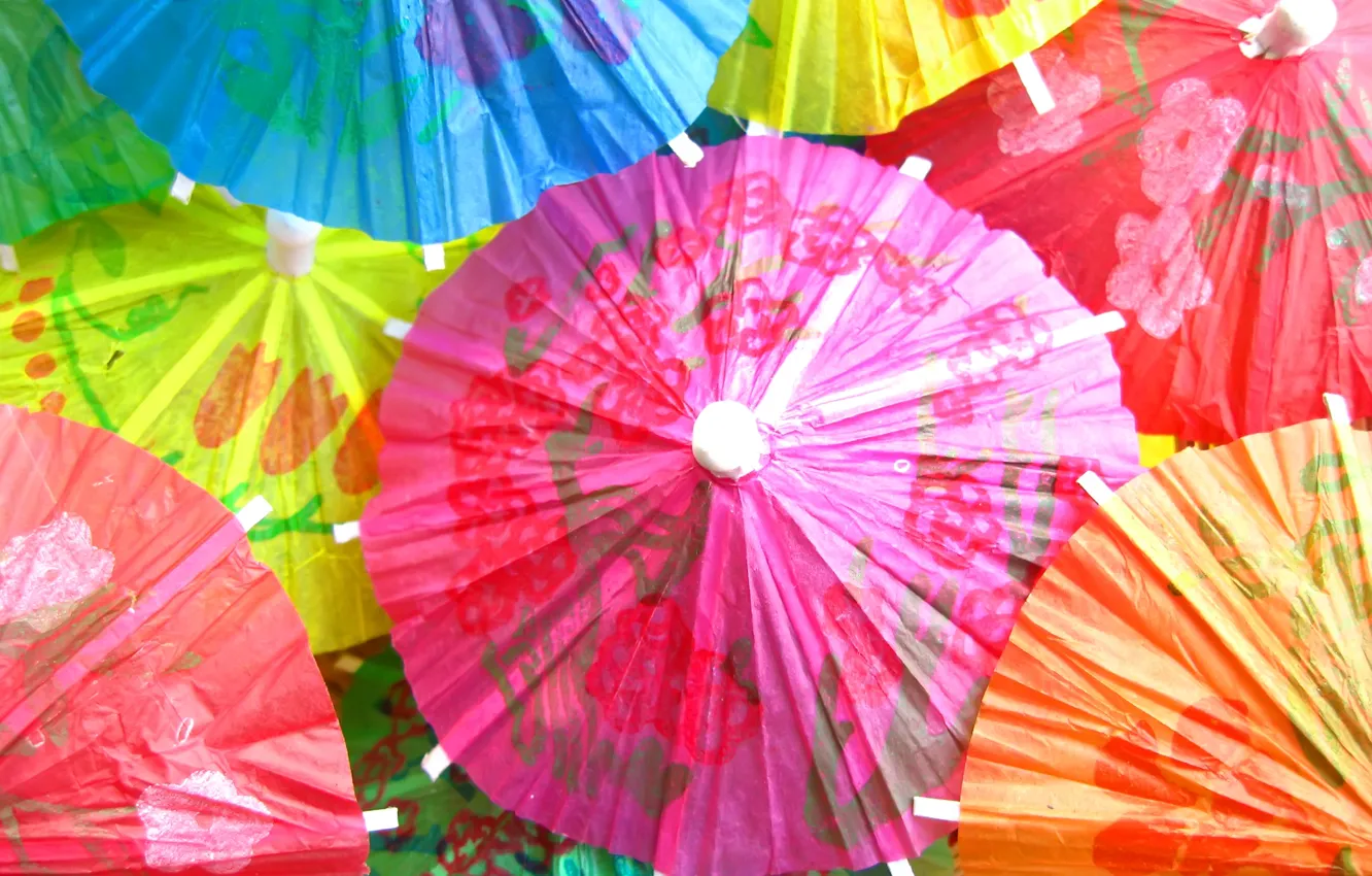 Photo wallpaper texture, colorful, cocktail, umbrellas, colorful, texture, cocktail, umbrellas
