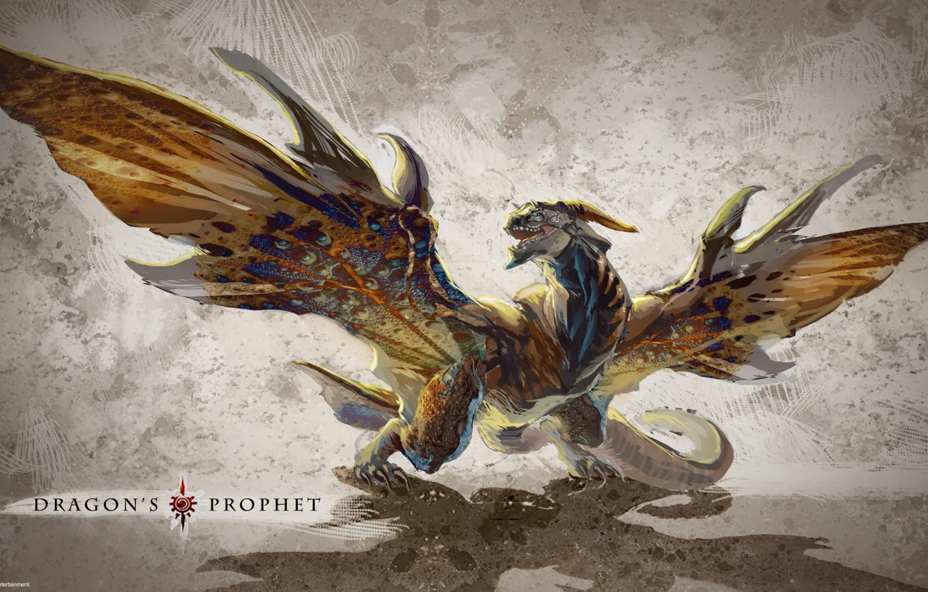 Photo wallpaper dragon, wings, shadow, texture, rage, texture, dragon, Rage