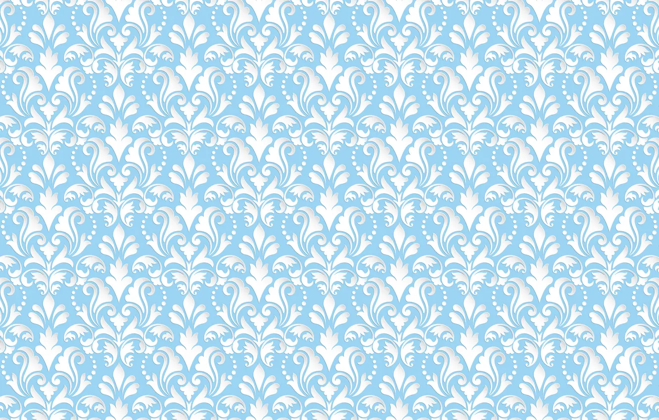 Photo wallpaper blue, pattern