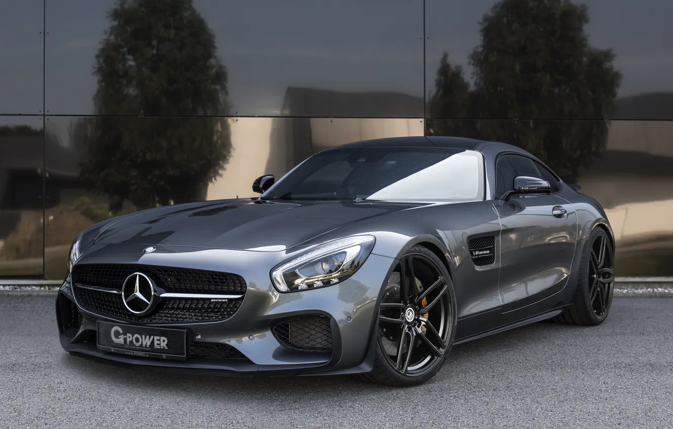 Photo wallpaper Mercedes, supercar, Roadster, Mercedes, AMG, C190, GT-Class