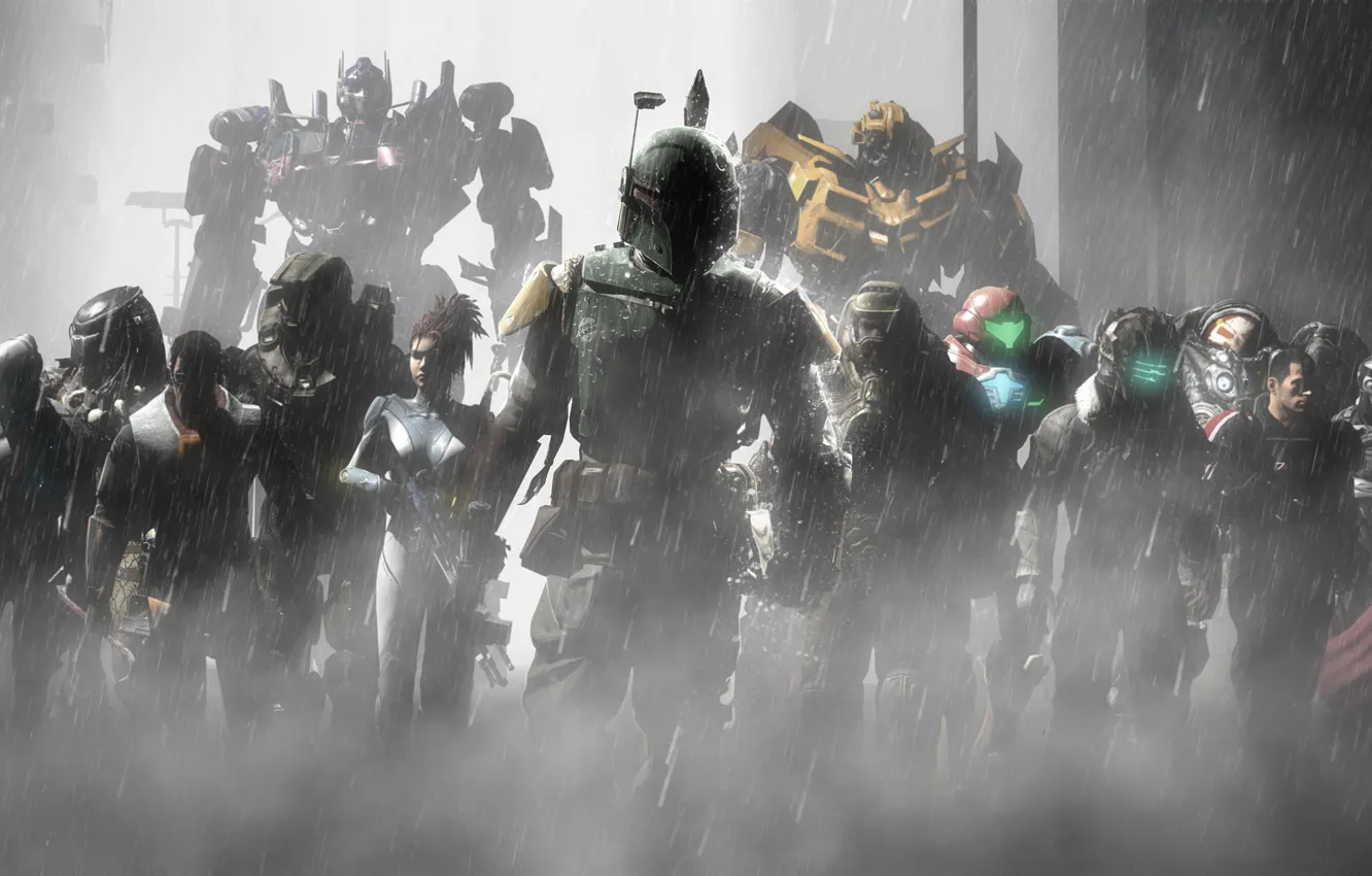 Photo wallpaper star wars, Half-Life, mass effect, Predator, Lightning, shepard, crysis, halo