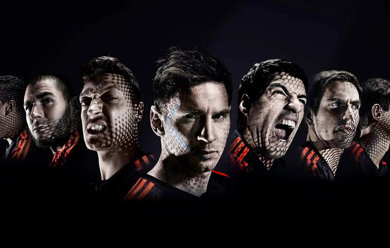 Photo wallpaper football, players, Dani Alves, World Cup, Philipp Lahm, Mesut Özil, Karim Benzema, Luis Suarez