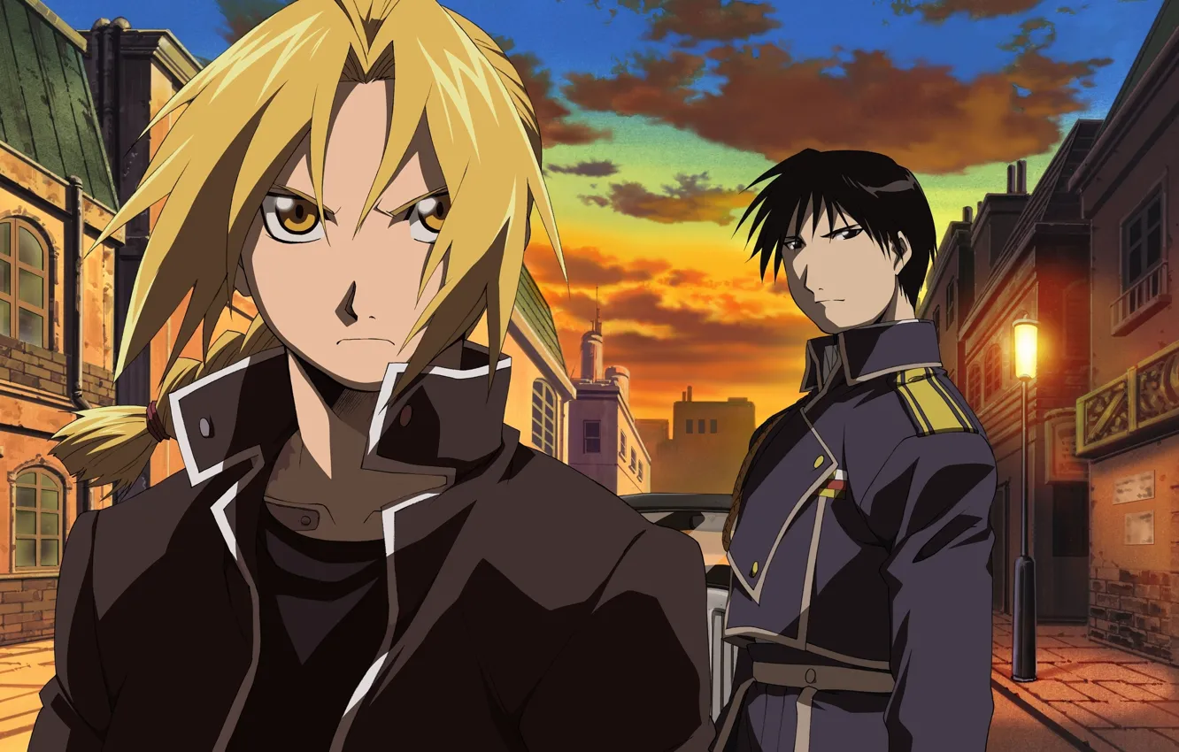 Photo wallpaper edward elric, Roy Mustang, Full Metal Alchemist