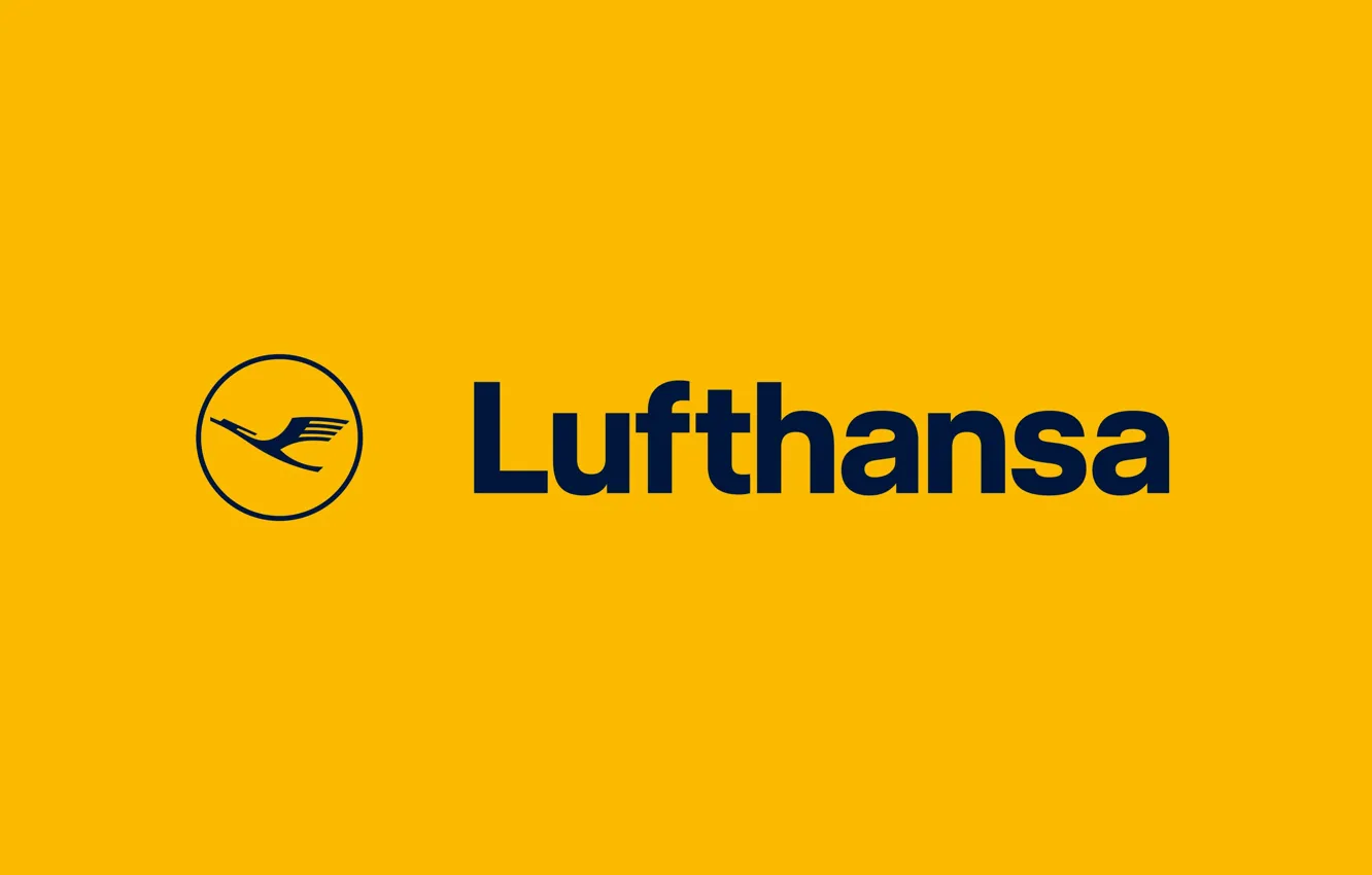 Photo wallpaper logo, Airlines, Lufthansa