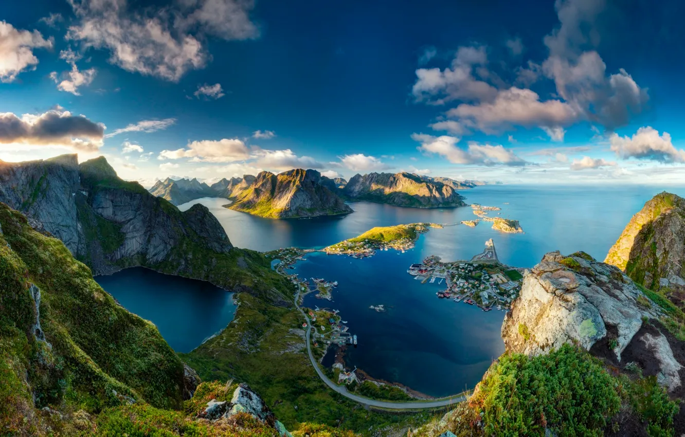 Photo wallpaper view, Norway, Bring in