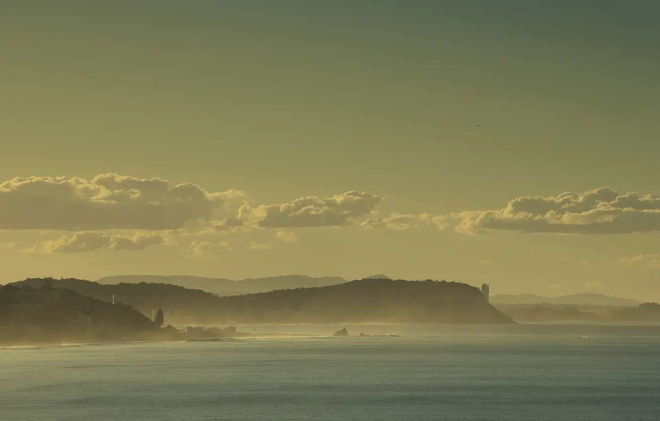 Photo wallpaper the sky, water, landscape, the city, photo, Wallpaper, home