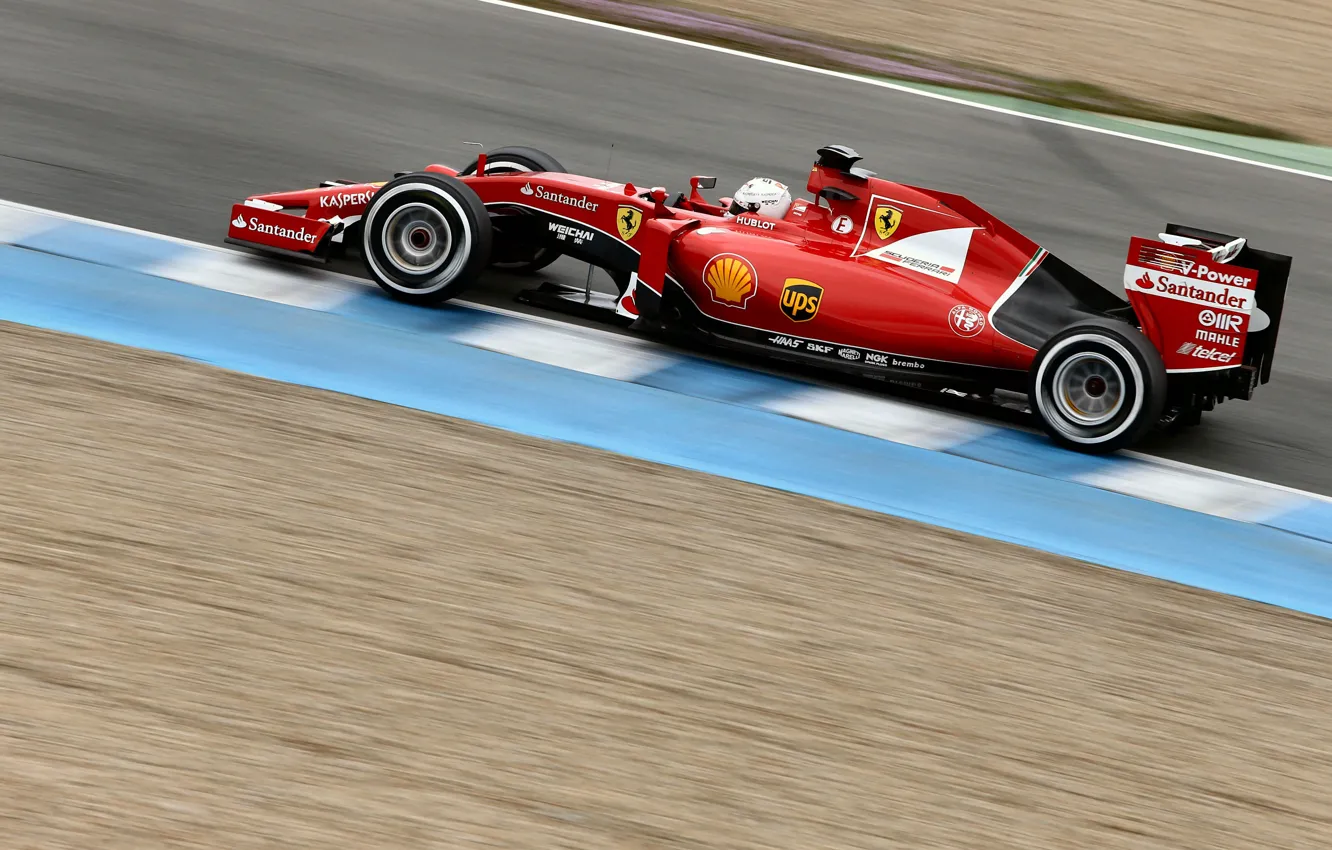 Photo wallpaper Ferrari, Formula 1, Vettel, tests, SF15T