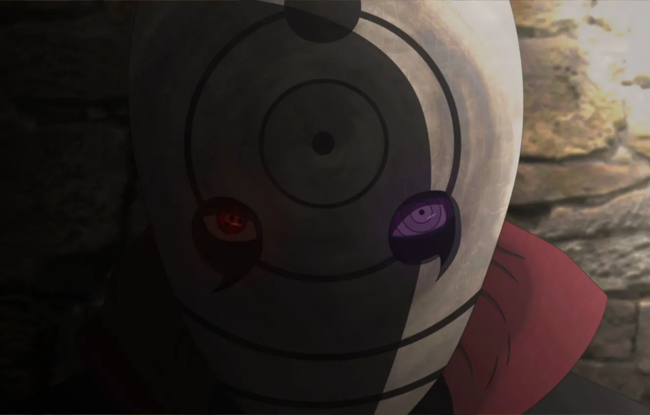 Photo wallpaper sharingan, mask, shadow, Naruto Shippuden, Tobi, rinnegan