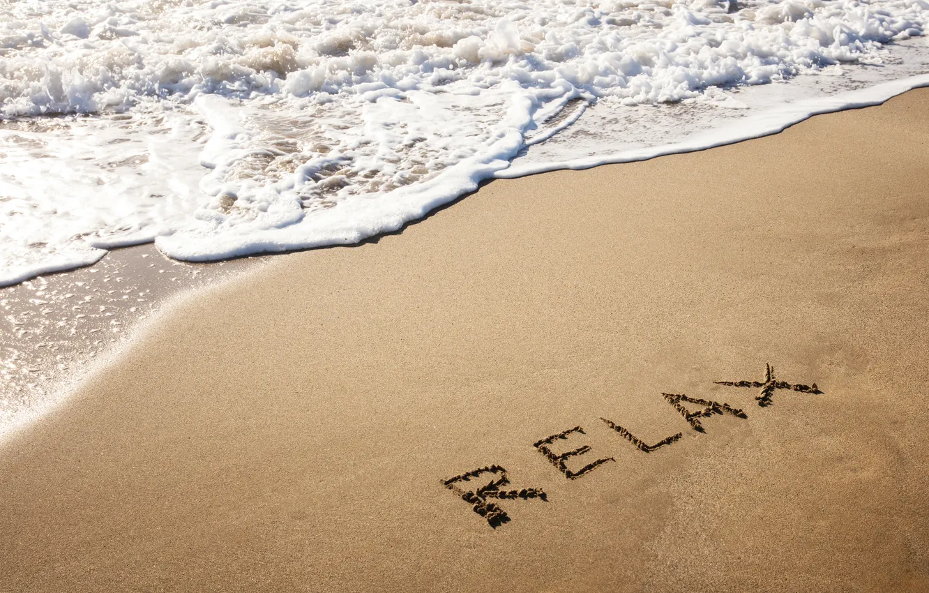 Photo wallpaper sand, sea, beach, summer, relax, summer, beach, sea