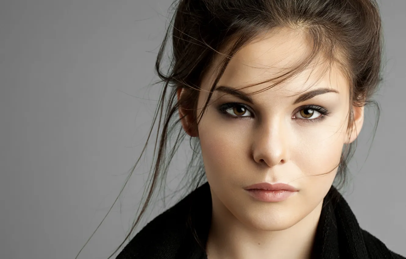 Photo wallpaper hair, model, eyes, cutie, lips, girl, look