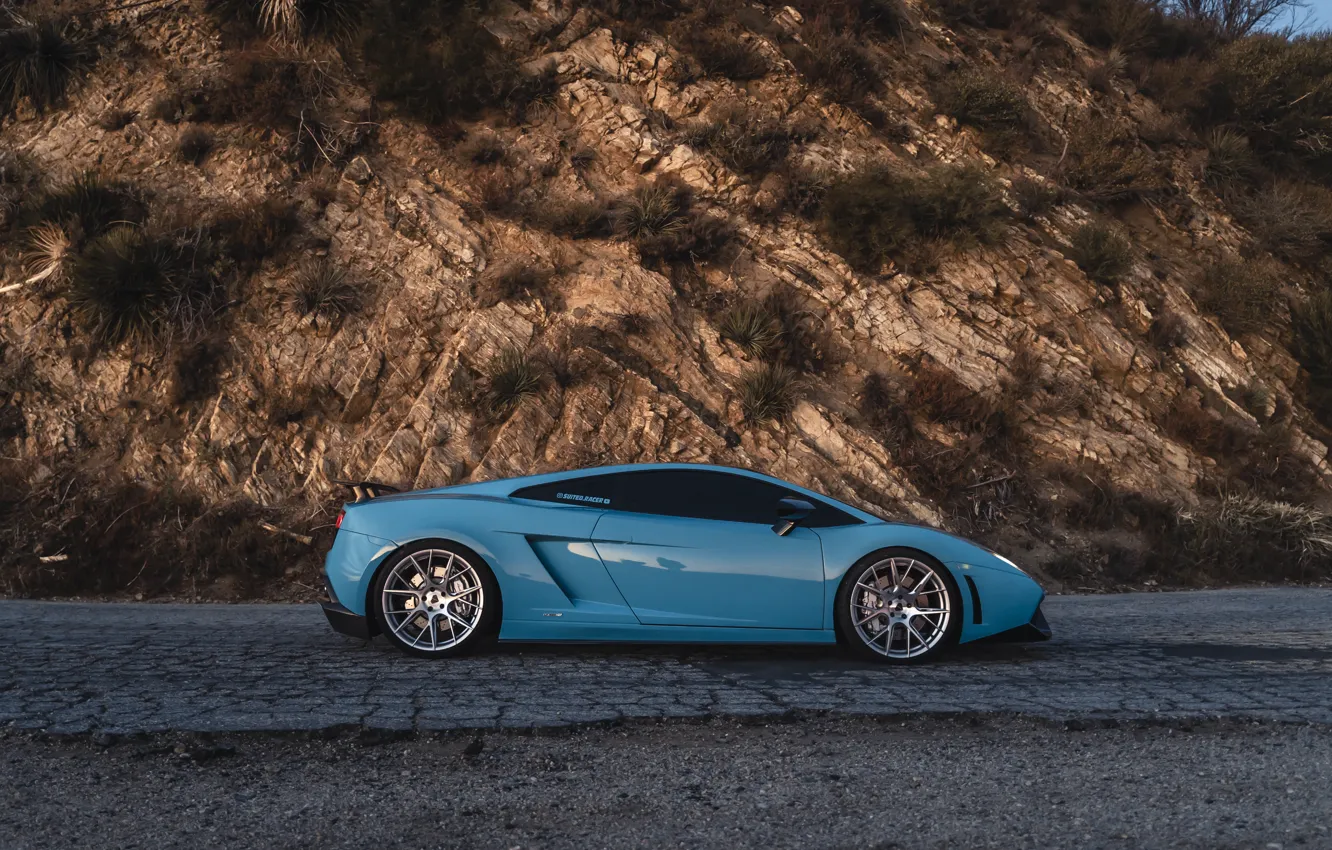 Photo wallpaper Lamborghini, Gallardo, side view, LP550-2 MLE