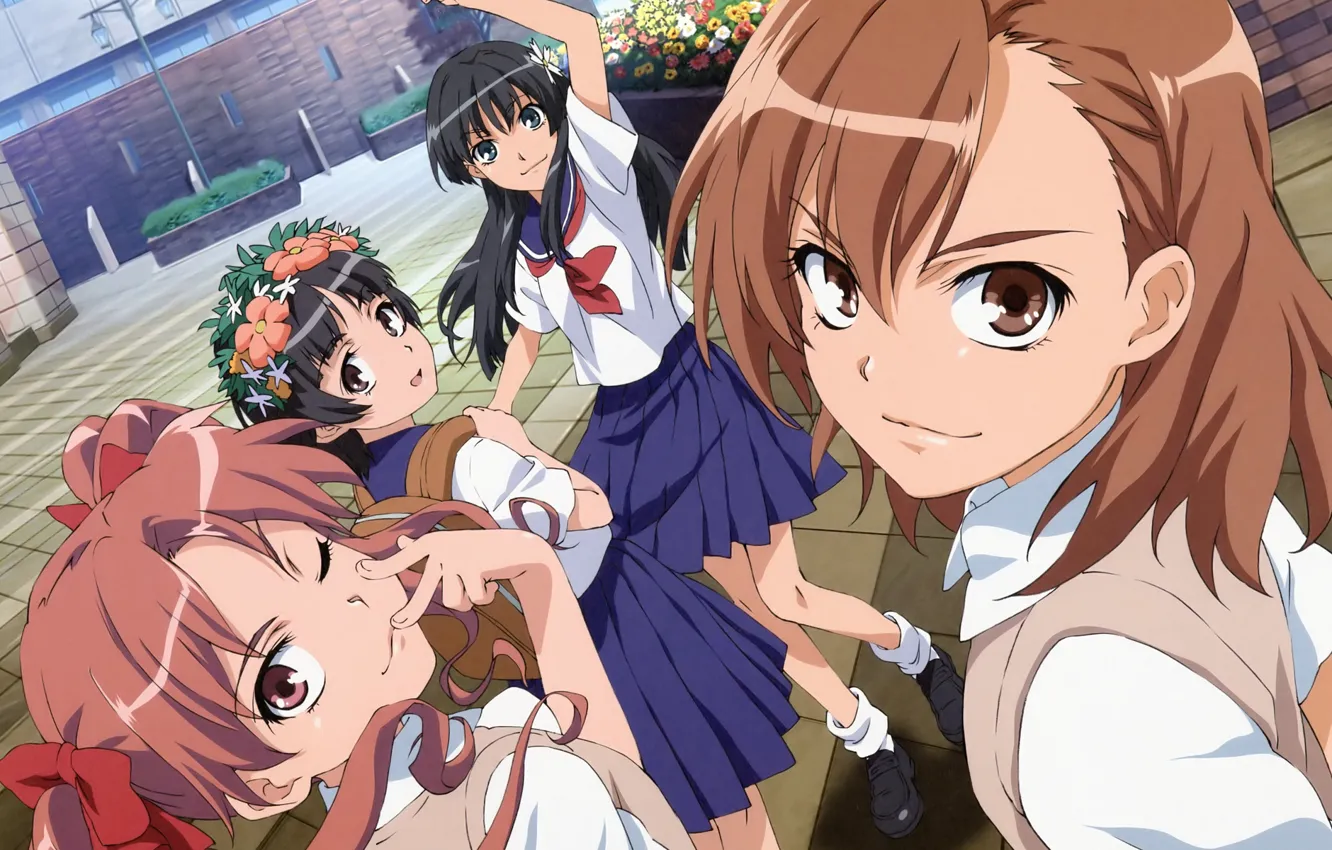 Photo wallpaper Toaru Kagaku no Railgun, A certain scientific Railgun, Toaru Majutsu no Index