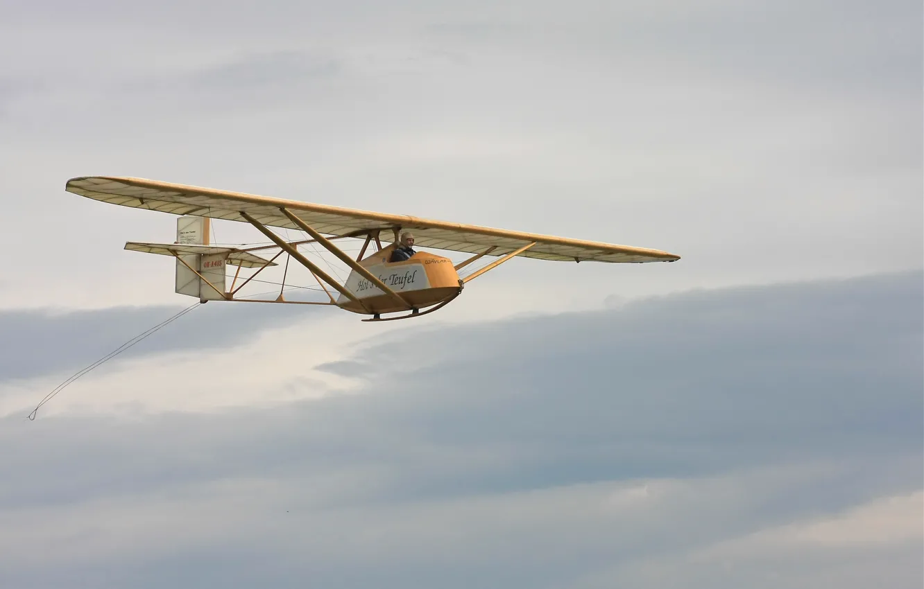 Photo wallpaper flight, sport, hang gliding