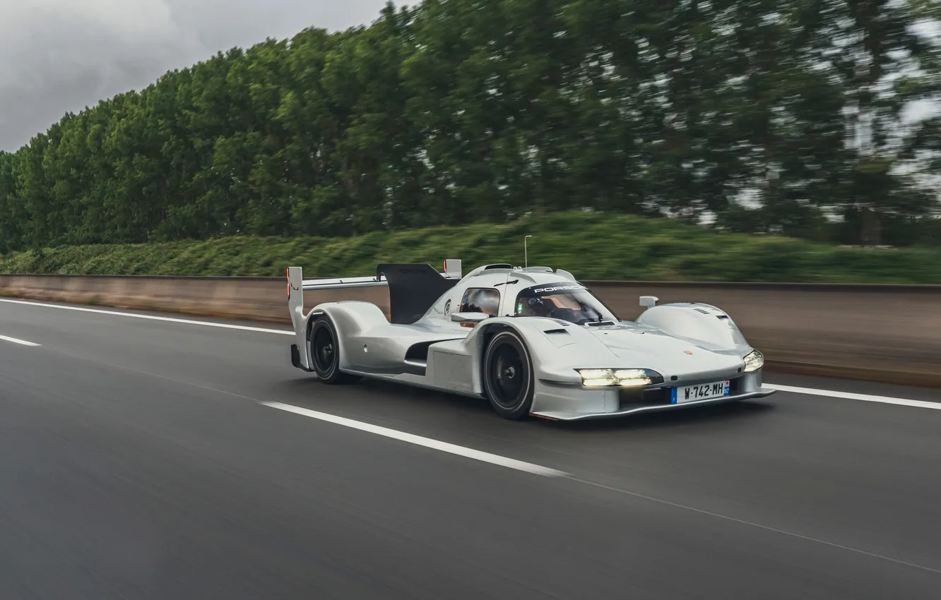 Photo wallpaper Porsche, gray, 963, RSP