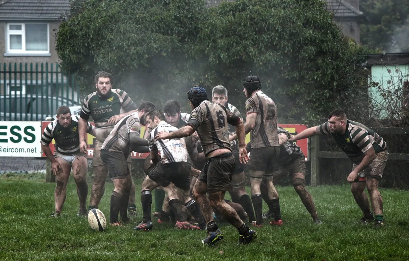 Photo wallpaper sport, the game, Rugby