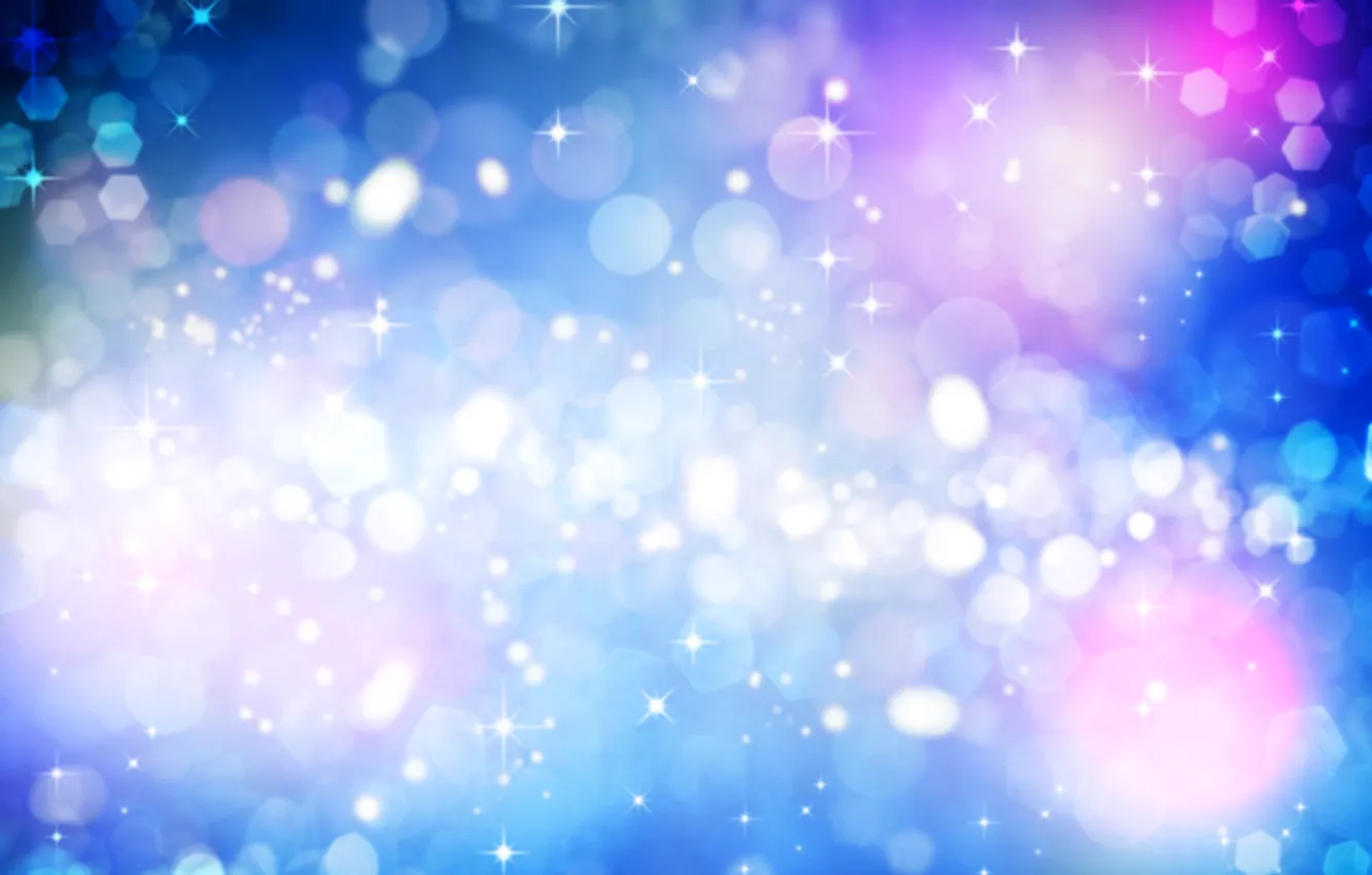 Photo wallpaper circles, glow, stars, brightness