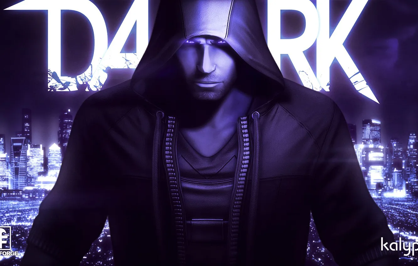 Photo wallpaper look, the city, dark, hood, vampire, male, vampire, 's Kalypso Media