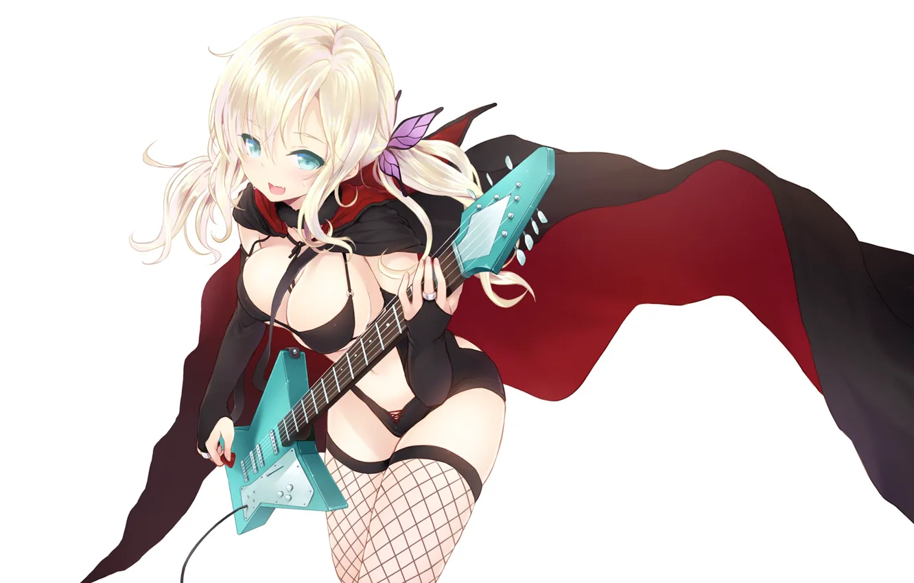 Photo wallpaper girl, guitar, anime, boku wa tomodachi ga sukunai