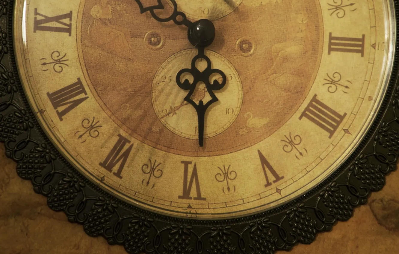 Photo wallpaper time, arrows, watch, dial