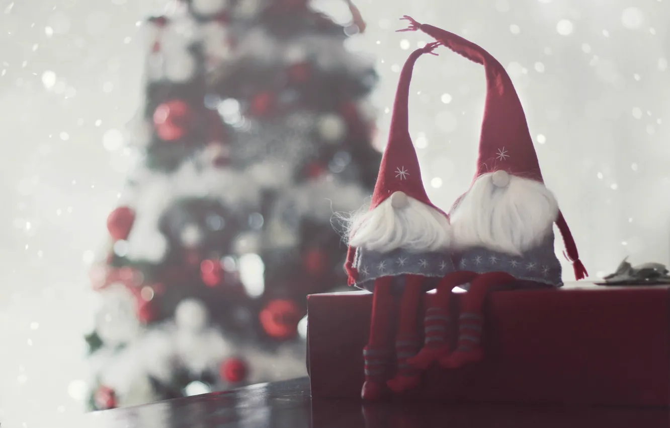 Photo wallpaper holiday, toy, dwarf, figures