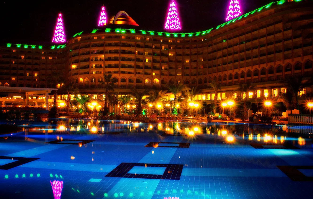 Photo wallpaper night, Turkey, night, Turkey, Antalya, Antalya